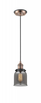 Bell - 1 Light - 5 inch - Antique Copper - Cord hung - Mini Pendant (3442|201CBP-ACBK-G53)