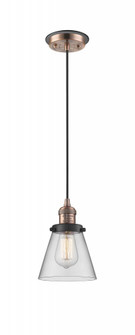 Cone - 1 Light - 6 inch - Antique Copper - Cord hung - Mini Pendant (3442|201CBP-ACBK-G62)
