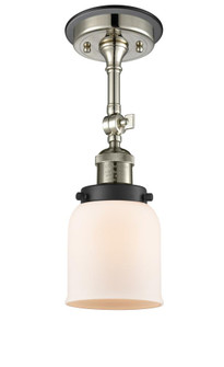 Bell - 1 Light - 5 inch - Polished Nickel - Semi-Flush Mount (3442|201FBP-PNBK-G51)