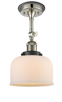 Bell - 1 Light - 8 inch - Polished Nickel - Semi-Flush Mount (3442|201FBP-PNBK-G71)