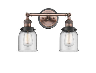 Bell - 2 Light - 16 inch - Antique Copper - Adjustable Bath Vanity Light (3442|208BP-ACBK-G52)