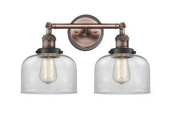 Bell - 2 Light - 19 inch - Antique Copper - Adjustable Bath Vanity Light (3442|208BP-ACBK-G72)