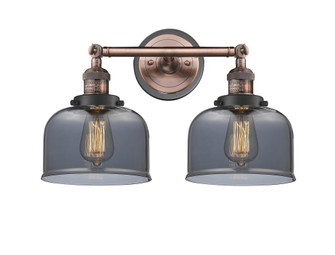 Bell - 2 Light - 19 inch - Antique Copper - Adjustable Bath Vanity Light (3442|208BP-ACBK-G73)