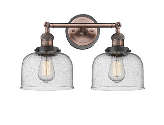 Bell - 2 Light - 19 inch - Antique Copper - Adjustable Bath Vanity Light (3442|208BP-ACBK-G74)