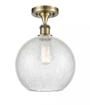 Athens - 1 Light - 10 inch - Antique Brass - Semi-Flush Mount (3442|516-1C-AB-G125-10)
