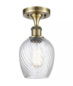 Salina - 1 Light - 6 inch - Antique Brass - Semi-Flush Mount (3442|516-1C-AB-G292)