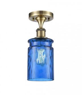 Candor 1 Light Semi-Flush Mount (3442|516-1C-AB-G352-BL-LED)