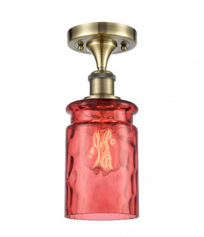 Candor 1 Light Semi-Flush Mount (3442|516-1C-AB-G352-RD-LED)