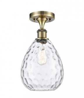 Waverly - 1 Light - 8 inch - Antique Brass - Semi-Flush Mount (3442|516-1C-AB-G372)