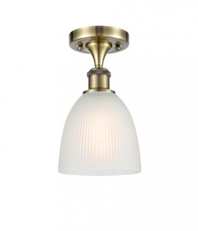 Castile - 1 Light - 6 inch - Antique Brass - Semi-Flush Mount (3442|516-1C-AB-G381)