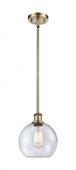 Athens - 1 Light - 8 inch - Antique Brass - Mini Pendant (3442|516-1S-AB-G124)