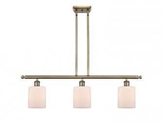Cobbleskill - 3 Light - 36 inch - Antique Brass - Stem hung - Island Light (3442|516-3I-AB-G111)