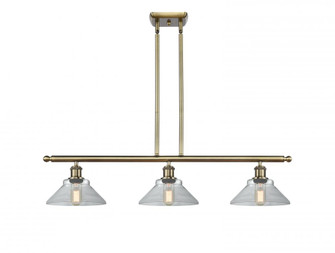 Orwell - 3 Light - 36 inch - Antique Brass - Stem hung - Island Light (3442|516-3I-AB-G132)