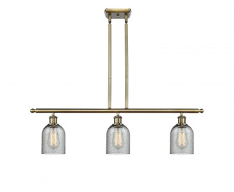 Caledonia - 3 Light - 36 inch - Antique Brass - Stem hung - Island Light (3442|516-3I-AB-G257)