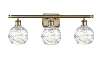 Athens Deco Swirl - 3 Light - 26 inch - Antique Brass - Bath Vanity Light (3442|516-3W-AB-G1213-6)