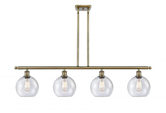 Athens - 4 Light - 48 inch - Antique Brass - Stem hung - Island Light (3442|516-4I-AB-G124-LED)