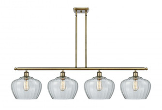 Fenton - 4 Light - 49 inch - Antique Brass - Stem hung - Island Light (3442|516-4I-AB-G92-L)