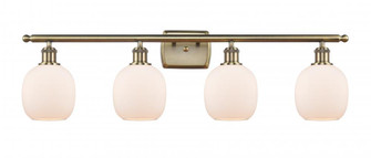 Belfast - 4 Light - 36 inch - Antique Brass - Bath Vanity Light (3442|516-4W-AB-G101)