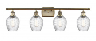 Salina - 4 Light - 36 inch - Antique Brass - Bath Vanity Light (3442|516-4W-AB-G292-LED)