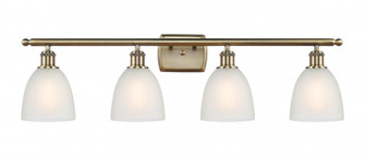 Castile - 4 Light - 36 inch - Antique Brass - Bath Vanity Light (3442|516-4W-AB-G381)