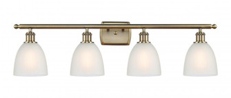 Castile - 4 Light - 36 inch - Antique Brass - Bath Vanity Light (3442|516-4W-AB-G381-LED)