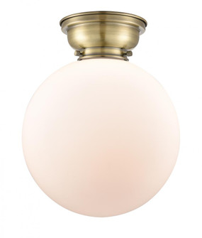 Beacon - 1 Light - 12 inch - Antique Brass - Flush Mount (3442|623-1F-AB-G201-12-LED)