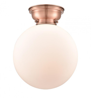 Beacon - 1 Light - 12 inch - Antique Copper - Flush Mount (3442|623-1F-AC-G201-12)