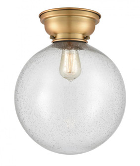 Beacon - 1 Light - 12 inch - Brushed Brass - Flush Mount (3442|623-1F-BB-G204-12-LED)