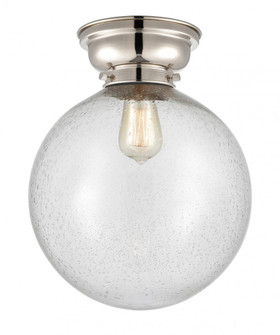 Beacon - 1 Light - 12 inch - Polished Nickel - Flush Mount (3442|623-1F-PN-G204-12-LED)