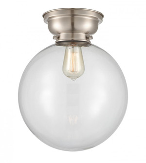 Beacon - 1 Light - 12 inch - Brushed Satin Nickel - Flush Mount (3442|623-1F-SN-G202-12-LED)