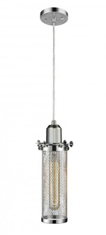 Quincy Hall - 1 Light - 5 inch - Polished Chrome - Cord hung - Mini Pendant (3442|900-1P-PC-CE216-PC-LED)