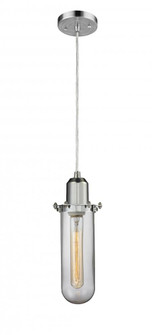 Centri - 1 Light - 5 inch - Polished Chrome - Cord hung - Mini Pendant (3442|900-1P-PC-CE228-PC-CL-LED)