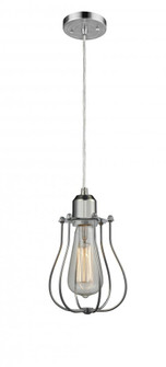Muselet - 1 Light - 6 inch - Polished Chrome - Cord hung - Mini Pendant (3442|900-1P-PC-CE513-PC-LED)
