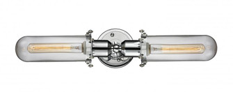 Centri - 2 Light - 22 inch - Polished Chrome - Bath Vanity Light (3442|900-2W-PC-CE228-PC-CL-LED)