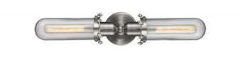 Centri - 2 Light - 22 inch - Brushed Satin Nickel - Bath Vanity Light (3442|900-2W-SN-CE228-SN-CL-LED)