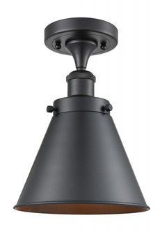 Appalachian - 1 Light - 7 inch - Matte Black - Semi-Flush Mount (3442|916-1C-BK-M13-LED)