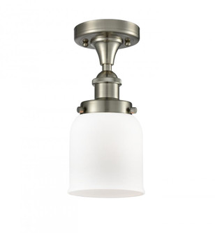 Bell - 1 Light - 5 inch - Brushed Satin Nickel - Semi-Flush Mount (3442|916-1C-SN-G51-LED)