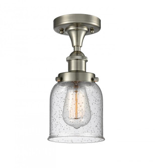 Bell - 1 Light - 5 inch - Brushed Satin Nickel - Semi-Flush Mount (3442|916-1C-SN-G54-LED)