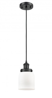 Bell - 1 Light - 5 inch - Matte Black - Cord hung - Mini Pendant (3442|916-1P-BK-G51-LED)