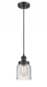 Bell - 1 Light - 5 inch - Matte Black - Cord hung - Mini Pendant (3442|916-1P-BK-G54-LED)