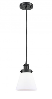 Cone - 1 Light - 6 inch - Matte Black - Cord hung - Mini Pendant (3442|916-1P-BK-G61)