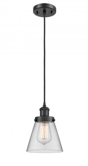 Cone - 1 Light - 6 inch - Matte Black - Cord hung - Mini Pendant (3442|916-1P-BK-G62)