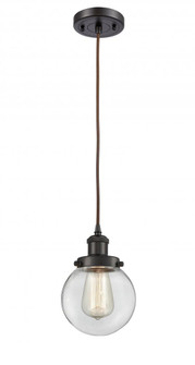 Beacon - 1 Light - 6 inch - Oil Rubbed Bronze - Cord hung - Mini Pendant (3442|916-1P-OB-G202-6)