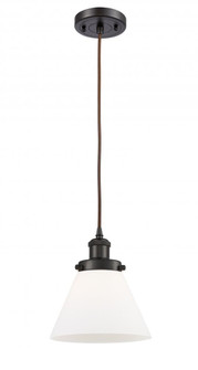 Cone - 1 Light - 8 inch - Oil Rubbed Bronze - Cord hung - Mini Pendant (3442|916-1P-OB-G41)