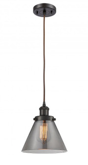 Cone - 1 Light - 8 inch - Oil Rubbed Bronze - Cord hung - Mini Pendant (3442|916-1P-OB-G43)