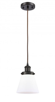 Cone - 1 Light - 6 inch - Oil Rubbed Bronze - Cord hung - Mini Pendant (3442|916-1P-OB-G61-LED)