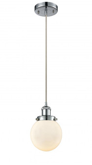 Beacon - 1 Light - 6 inch - Polished Chrome - Cord hung - Mini Pendant (3442|916-1P-PC-G201-6-LED)