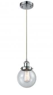 Beacon - 1 Light - 6 inch - Polished Chrome - Cord hung - Mini Pendant (3442|916-1P-PC-G204-6-LED)