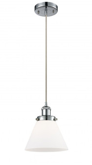 Cone - 1 Light - 8 inch - Polished Chrome - Cord hung - Mini Pendant (3442|916-1P-PC-G41-LED)