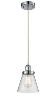 Cone - 1 Light - 6 inch - Polished Chrome - Cord hung - Mini Pendant (3442|916-1P-PC-G64-LED)
